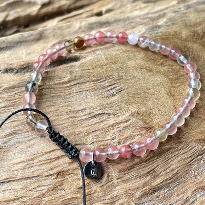 Power bracelet watermelon agate