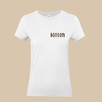 Tee-shirt MAMA motif léopard 2