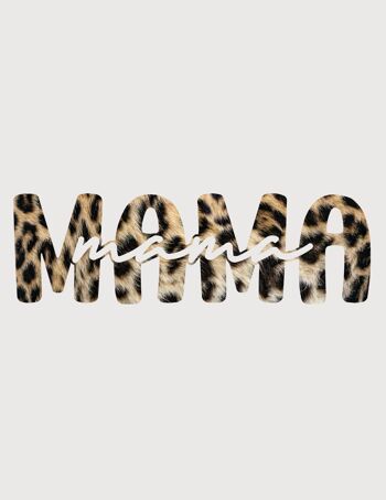 Tee-shirt MAMA motif léopard 3