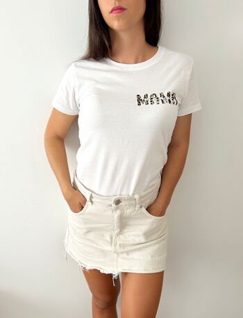 Tee-shirt MAMA motif léopard 1