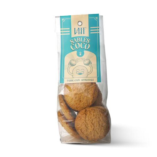 Biscuits bretons sablés à la noix de coco en sachet