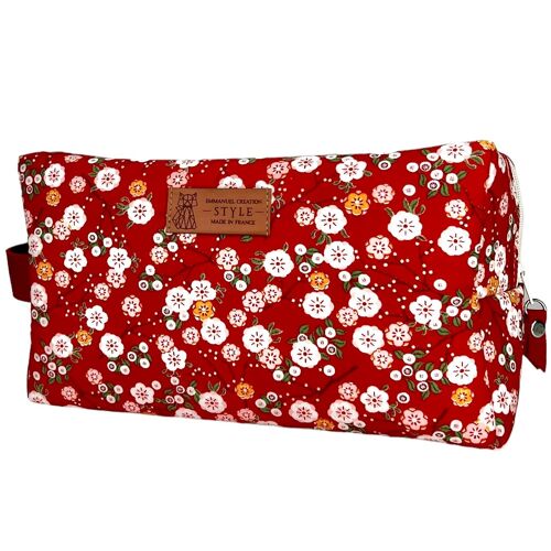 Trousse nomade M, "Kimi" rouge