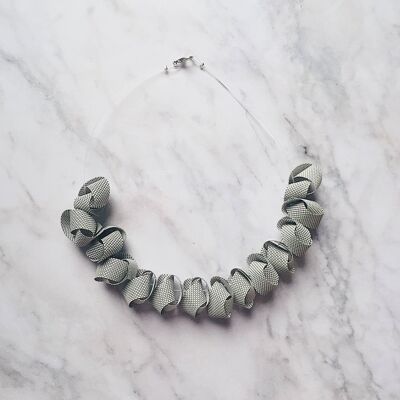SINTESI D - Minimal necklace modern jewellery, necklace décolleté maxi