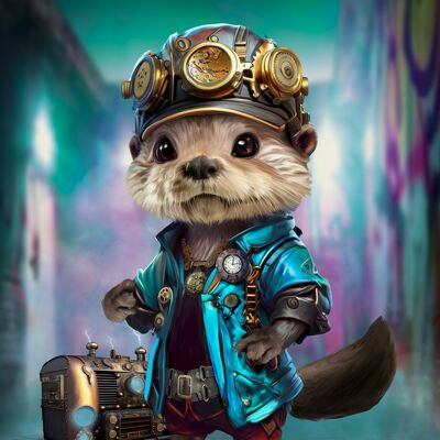 The steampunk otter