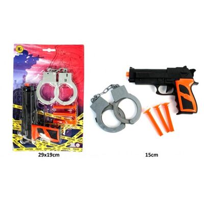 Polizei 15 cm Pfeilpistole mit Handschellen