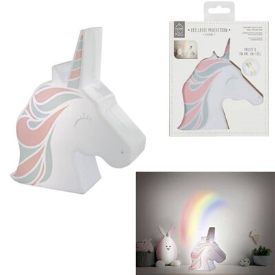 Proyección de pared con luz nocturna de unicornio