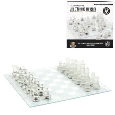 Set di scacchi in vetro 25 x 25 cm