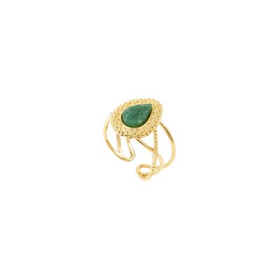 SOLVEIG malachite ring