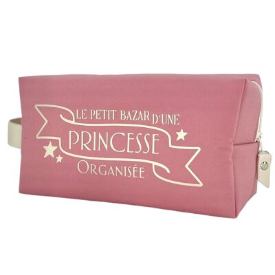 Nomadic pencil case M, “The little mess of an organized princess” Brooklyn pink