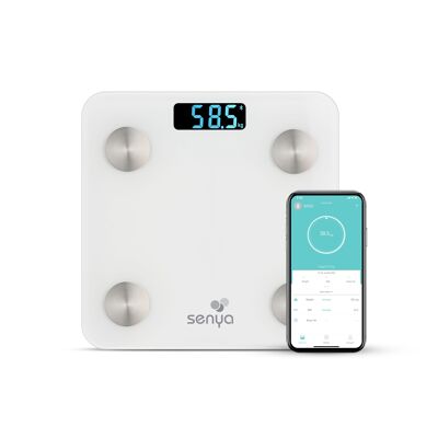 Bluetooth connected impedance meter scale