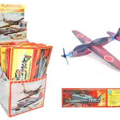 Caja 48 aviones Styro 20 cm 12 culo