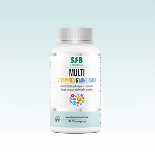 Complexe Multivitamines & Minéraux - 120 gélules