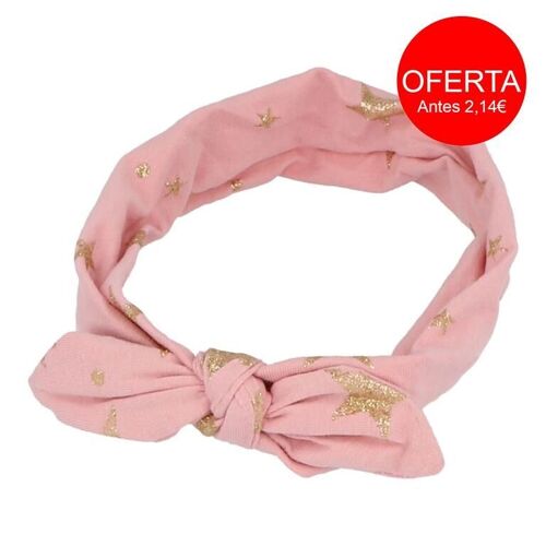 Diadema Infantil para Pelo con Nudo - Elástica - 2 Colores