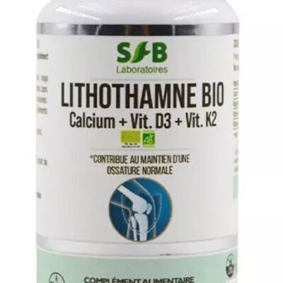 LITHOTHAMNE BIO - Calcium + Vit.D3 + Vit.K2 - 60 gélules