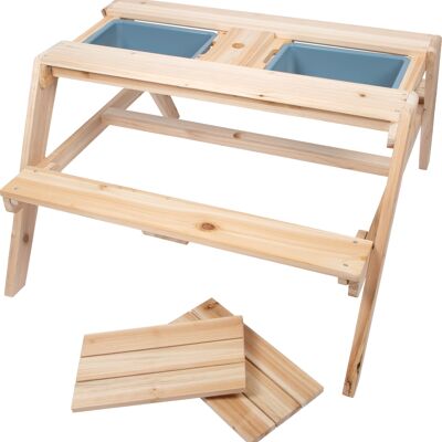 Mesa de barro para grupo de asientos para niños | Herramientas de jardín | Madera