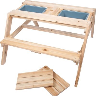 Children's seating group mud table | Garden tools | Wood