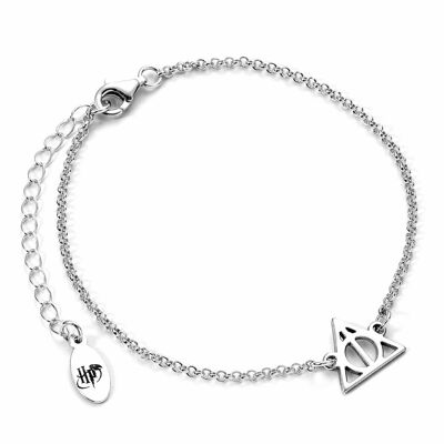 Harry Potter Sterling Silver Deathly Hallows Charm Bracelet