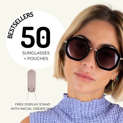 Sunglasses - pack of 50 best selling glasses