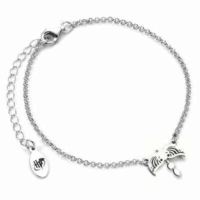 Bracelet à breloques diadème en argent sterling Harry Potter