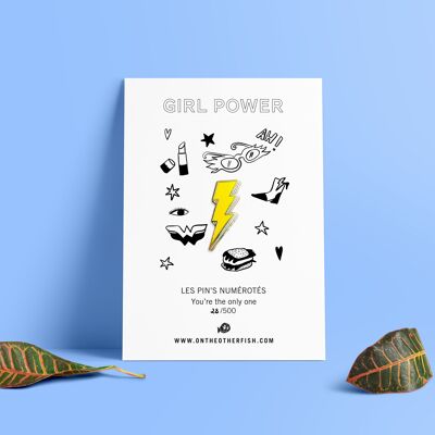 Pin's - Lightning Bolt - Girl Power