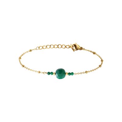 SASHA green agate bracelet