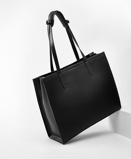 Genuine Leather Minimalism Shoulder Tote Bag