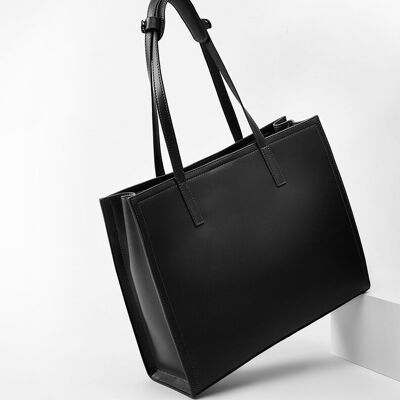 Genuine Leather Minimalism Shoulder Tote Bag