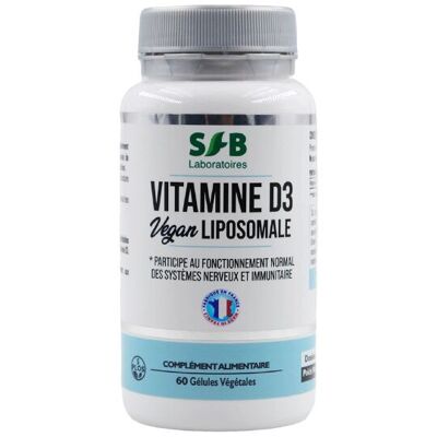 VITAMINE D3 LIPOSOMALE VEGAN - 60 Gélules Végétales
