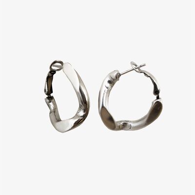 Joan hoop earrings - silver