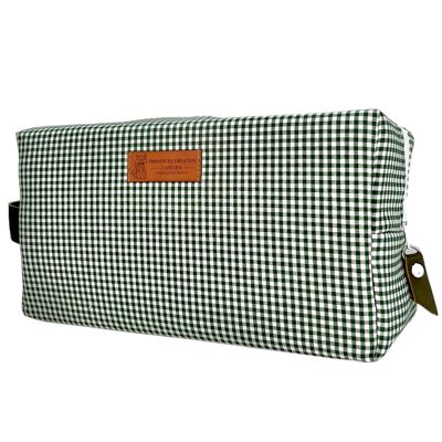 Nomadic pencil case M, “Vichy” green