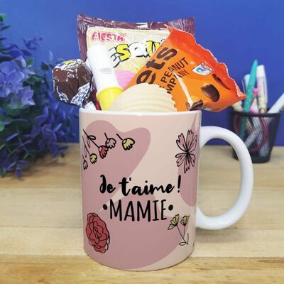 70s candy mug "I love you grandma" - Gift