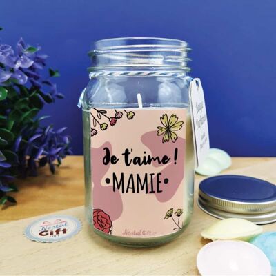 Jar Candle “I love you grandma”