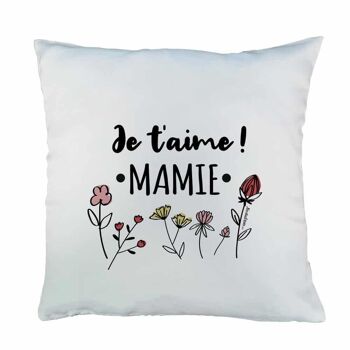 Coussin “Je t'aime Mamie” –  Cadeau Grand-Mère 4