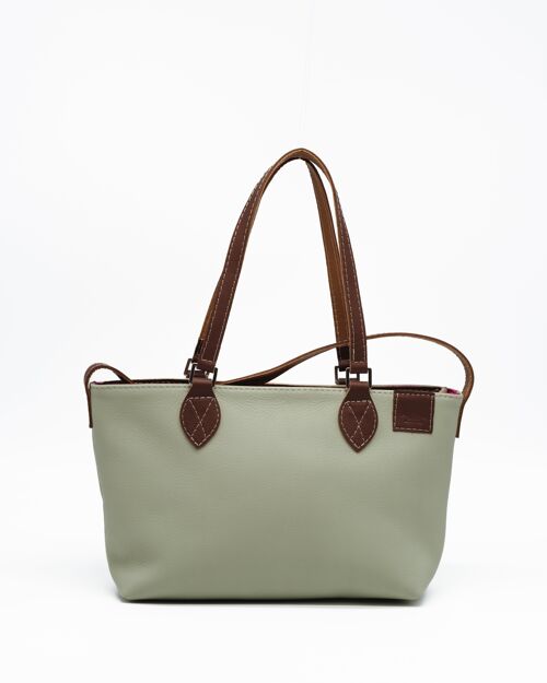 Bolso tote de piel