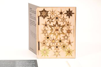 24 étoiles - Carte de voeux décorative 3D 4