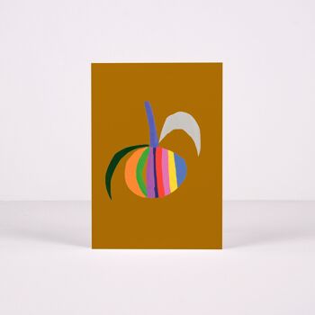 Carte double 12 x 17 cm - Fruit bayadère 2