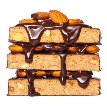 BARRE PROTÉINÉE VEGAN SANS GLUTEN "CHOCO + AMANDES" 45g 4