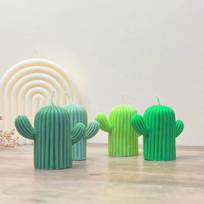Velas de cactus verdes - Regalo de decoración del hogar de velas de cactus