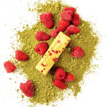 BARRE PROTÉINÉE VEGAN SANS GLUTEN "MATCHA + FRAMBOISE" 45g 4