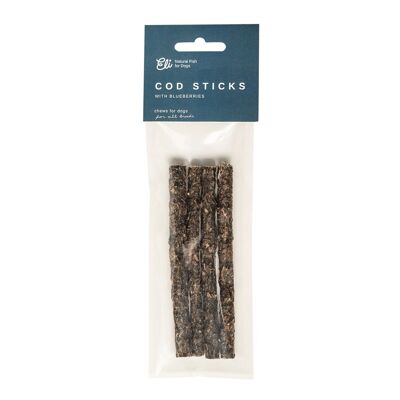 Dried Cod Sticks With Blueberries 4 Sticks
