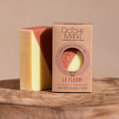 Solid and supportive soap Le Fleuri with case