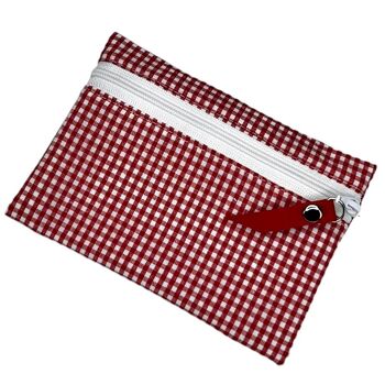 Pochette S, "Vichy" rouge 4