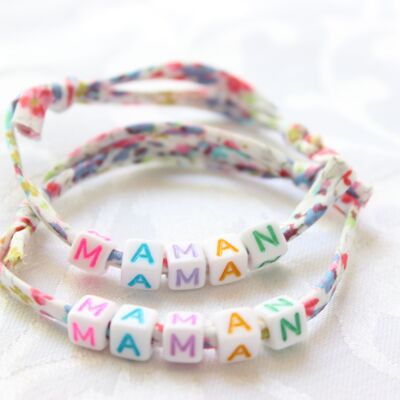 Bracelet Liberty Phoebe "MAMAN"