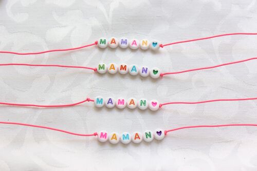 Bracelet Bulles Rainbow "Maman"