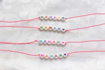 Bracelet Bulles Rainbow "Maman" 1