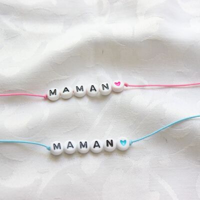 Pink/Blue “Mom” Bubble Bracelets