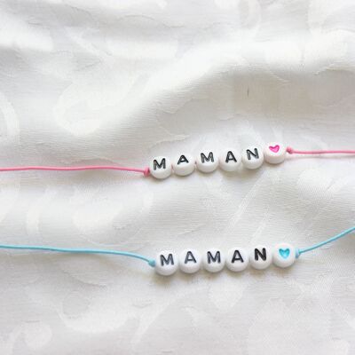 Pink/Blue “Mom” Bubble Bracelets