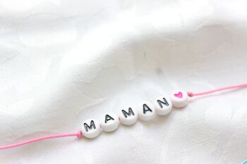 Bracelets Bulles Rose/Bleu "Maman" 3