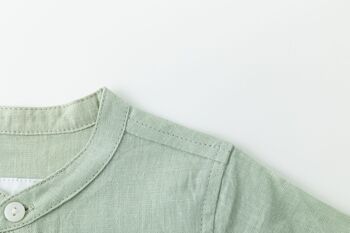 Ensemble chemise et pantalon vert bébé 4