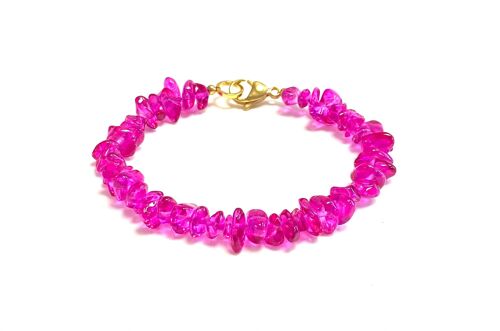 Bracelet crystal pink